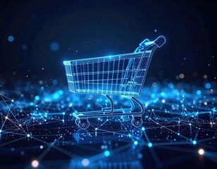 Digital shopping cart on a network