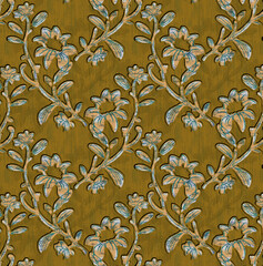 geometrical and mono colour design and paisly allover design