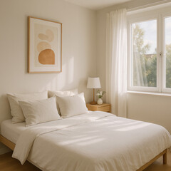 Obraz premium bedroom with bed