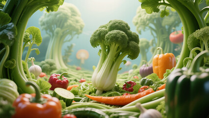 A Dreamy World of Countryside Vegetables
