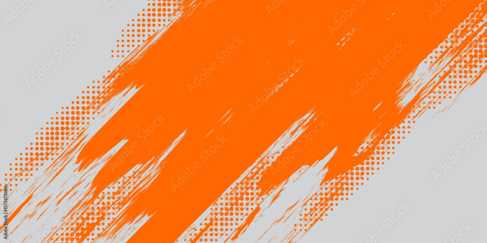 Poster abstract orange vector background with grunge texture and flowing lines for a modern design illustra