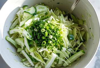 Refreshing Cabbage and Cucumber Salad Recipe Simple Summer Side Dish