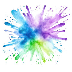 Fototapeta premium Explosive Color: An abstract explosion of vibrant colors bursts forth, an exhilarating and artistic display of energy and creativity, perfect for capturing attention.