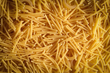 noodles on a solid color background, eat, noodles, cooking, top view, flat lay