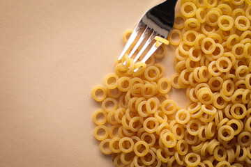 noodles on a solid color background, eat, noodles, cooking, top view, flat lay