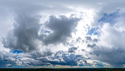 Dramatic sky panorama