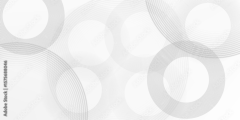Poster white geometric abstract background overlapping layers on bright space with line effect decoration. 