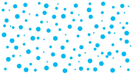 青色のランダムな水玉背景
Blue random polka dot background