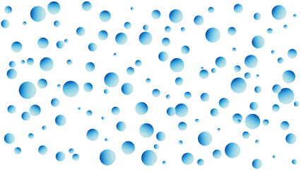 青色グラデーションのランダムな水玉背景
Blue gradient random polka dot background