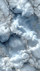 Clouds merging with light grey marble texture showcasing natural patterns and intricate details