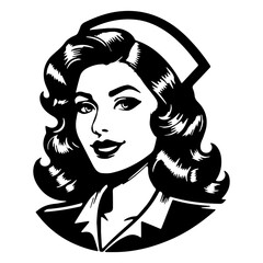 Retro Pop Art Nurse Illustration