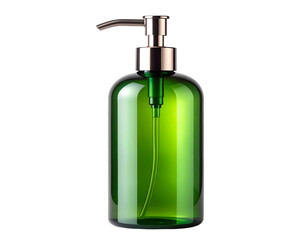 Fototapeta premium Green liquid soap bottle luxury design