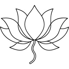 Fototapeta premium Fading tattoo design featuring lotus flower, simplistic floral art for skin ink. Fading tattoo design idea showcases minimalism with elegant lotus flower contours,