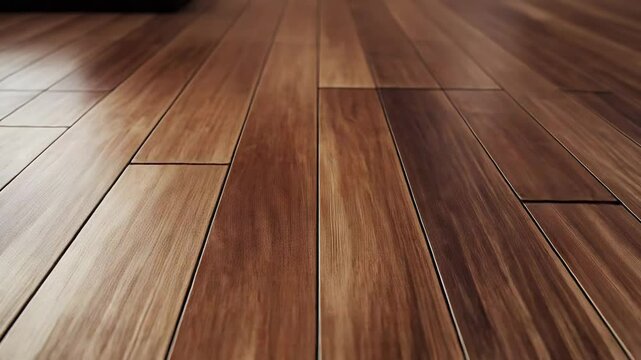 Polished wooden floor creating a warm and inviting ambiance