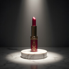 lipstick on a black background