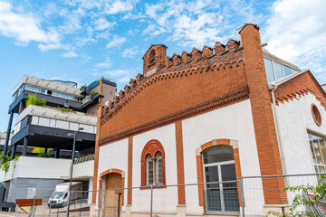 external structure used as a warehouse under renovation with English-style architecture