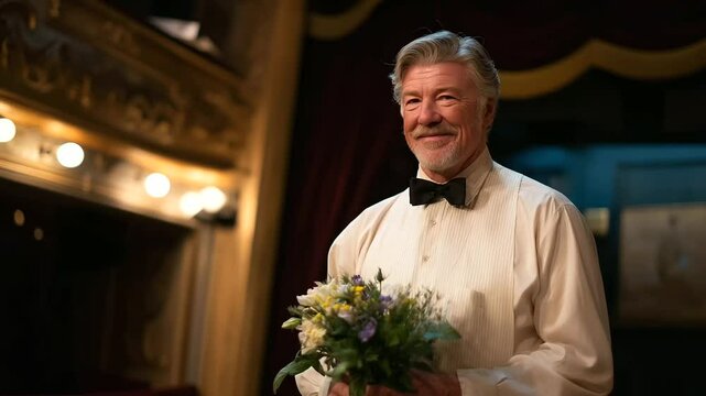 An actor's heartfelt curtain call at a historic theater