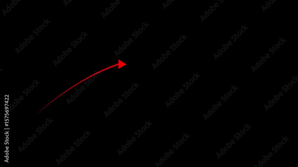 Aufkleber arrow doodle sketch animated line alpha channel transparent background.direction scribble animation 