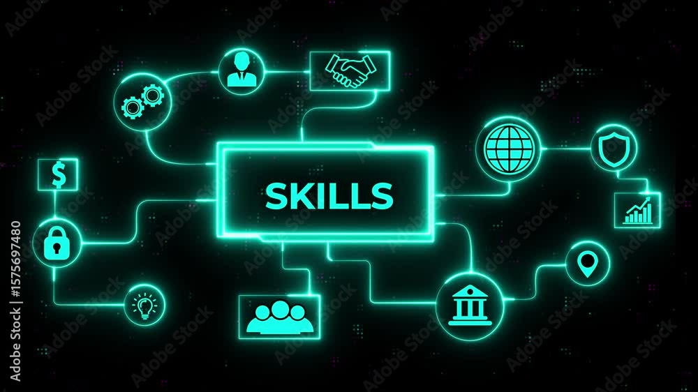 Poster internet, business, technology and network concept. coach motivation to skills improvement. educatio