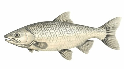 Detailed illustration of a fish.