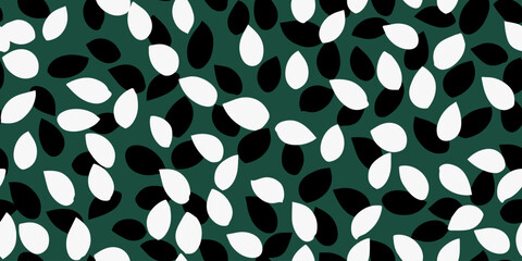  seamless vector pattern with abstract petal-like shapes in warm orange and beige tones on a light background. Organic and minimal, ideal for textiles, wallpaper, branding, packaging, and decor.