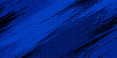 blue color pattern gradient grunge texture background. Dots pop art comics sport style vector illustration Abstract background dark blue with modern corporate concept