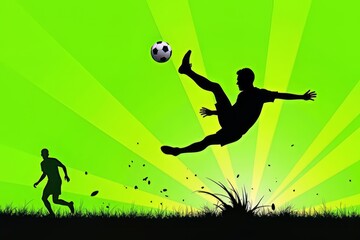 American soccer, football, sports, ball, splash, colorful, vibrant,  image