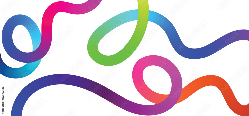Poster abstract swirl gradient overlap abstract background stock illustration.