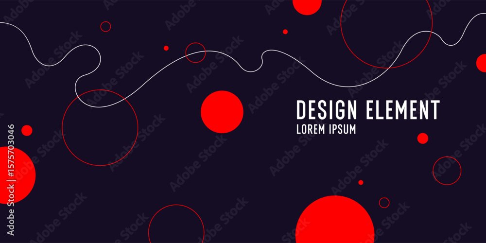 Poster abstract composition with dynamic and geometric shapes. modern template for advertising, vector back