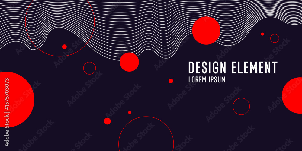 Aufkleber abstract composition with dynamic and geometric shapes. modern template for advertising, vector back