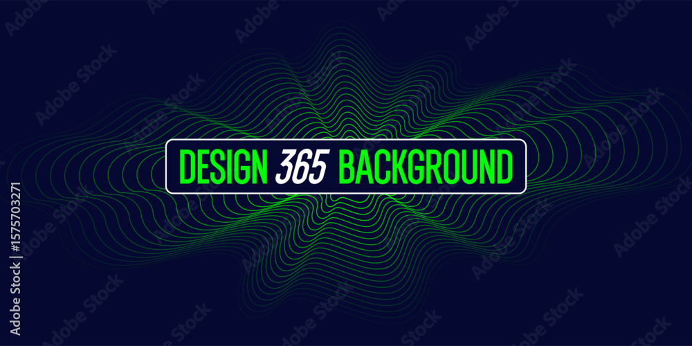Poster vector abstract background with dynamic waves, line and particles. illustration suitable for design.