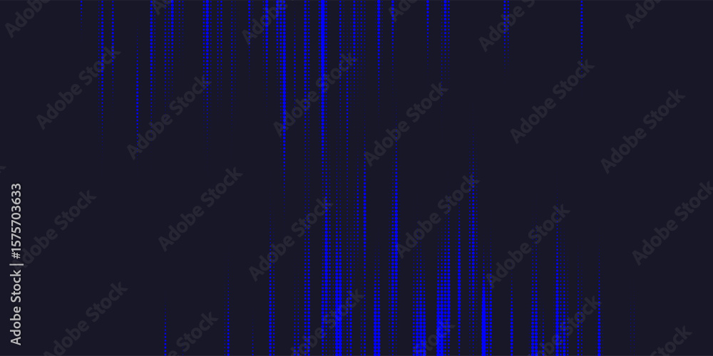 Poster abstract background with lines and dots in blue color. vector illustration.