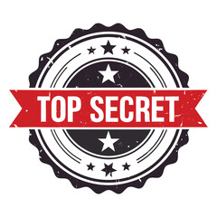 Obraz premium Top Secret Stamp - Confidential Document Seal