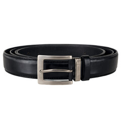 Vintage Brown Leather Belt &ndash; Classic Brass Buckle Finish