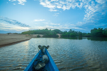 Rajakkamangalam Thurai Beach, Kanyakumari, Tamil Nadu, India.