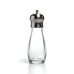 Modern Salt Shaker Isolated on White Background, Minimalist Kitchen Accessory, Product Photography