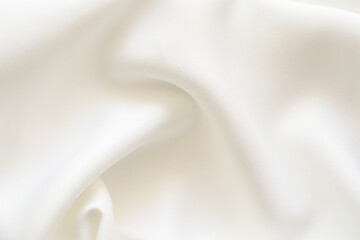 Abstract white fabric soft wave smooth texture surface background