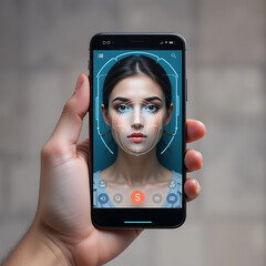 Young woman using smartphone for communication