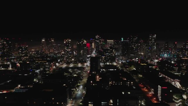 Aerial view of San Diego city, California, USA