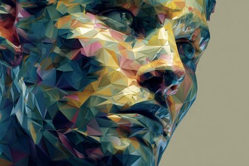 Transforming Visage of Geometric Abstraction in Vibrant Colors and Shapes Generative AI
