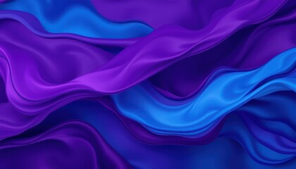 Fototapeta premium Abstract swirling blue and purple fabric
