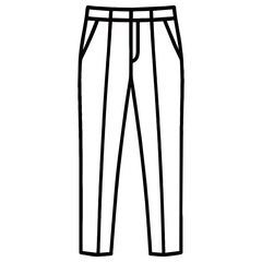 silhouette photo of trousers with white background