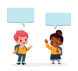children with speech bubble