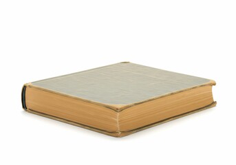 Fototapeta premium Antique Book Textured Cover on White on white background