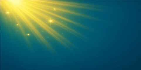 Radiant Light Burst: A vibrant display of light and energy illuminates a rich blue canvas, creating a sense of awe and wonder. capturing the essence of cosmic beauty and pure radiance.