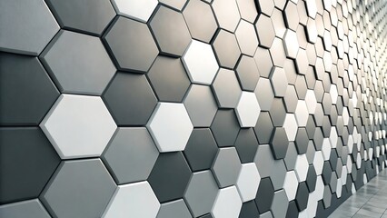 Fototapeta premium Abstract hexagonal pattern background