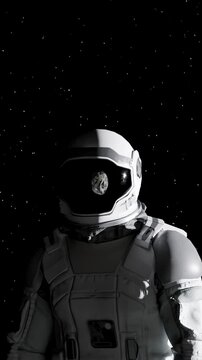 Astronaut foot print 3D animation
