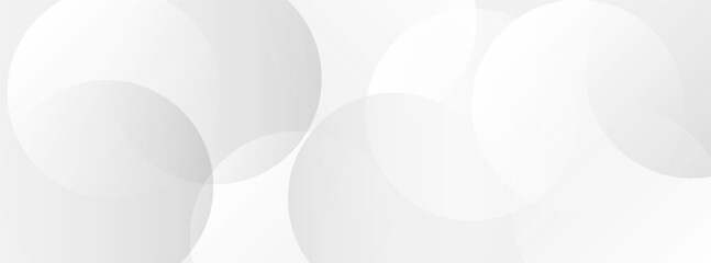 Abstract background with gray circle. White and grey abstract modern transparency circle presentation background.