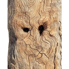 Intricate Weathered Wood Texture Face Pattern Abstract