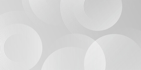 Fototapeta premium modern silver abstract background. Smooth gradient background with abstract circular elements in light tone